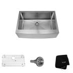 Farmhouse Apron 30x20x10 0-Hole Single Bowl Kitchen Sink
