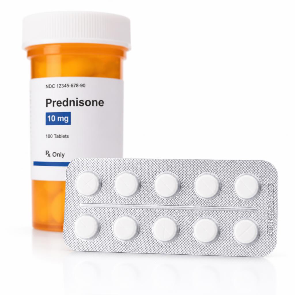 Prednisone tablets in 5mg, 10mg, 20mg and 40mg strengths