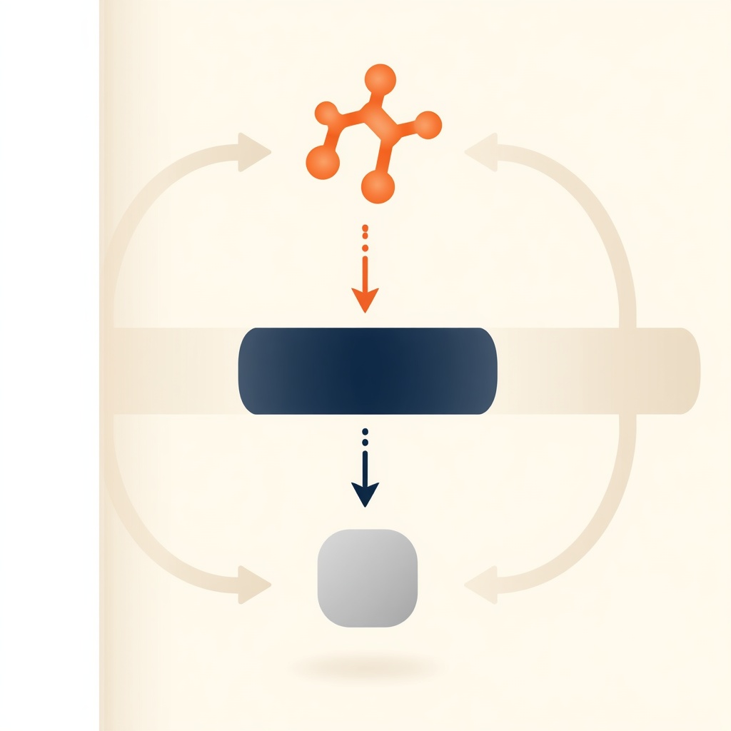 Atorvastatin inhibiting HMG-CoA reductase in cholesterol synthesis pathway diagram